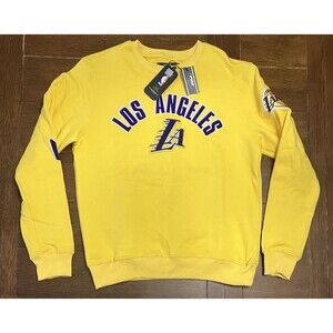 Men’s Pro Standard Size M Los Angeles Lakers Yellow Crewneck Sweater NWT NBA